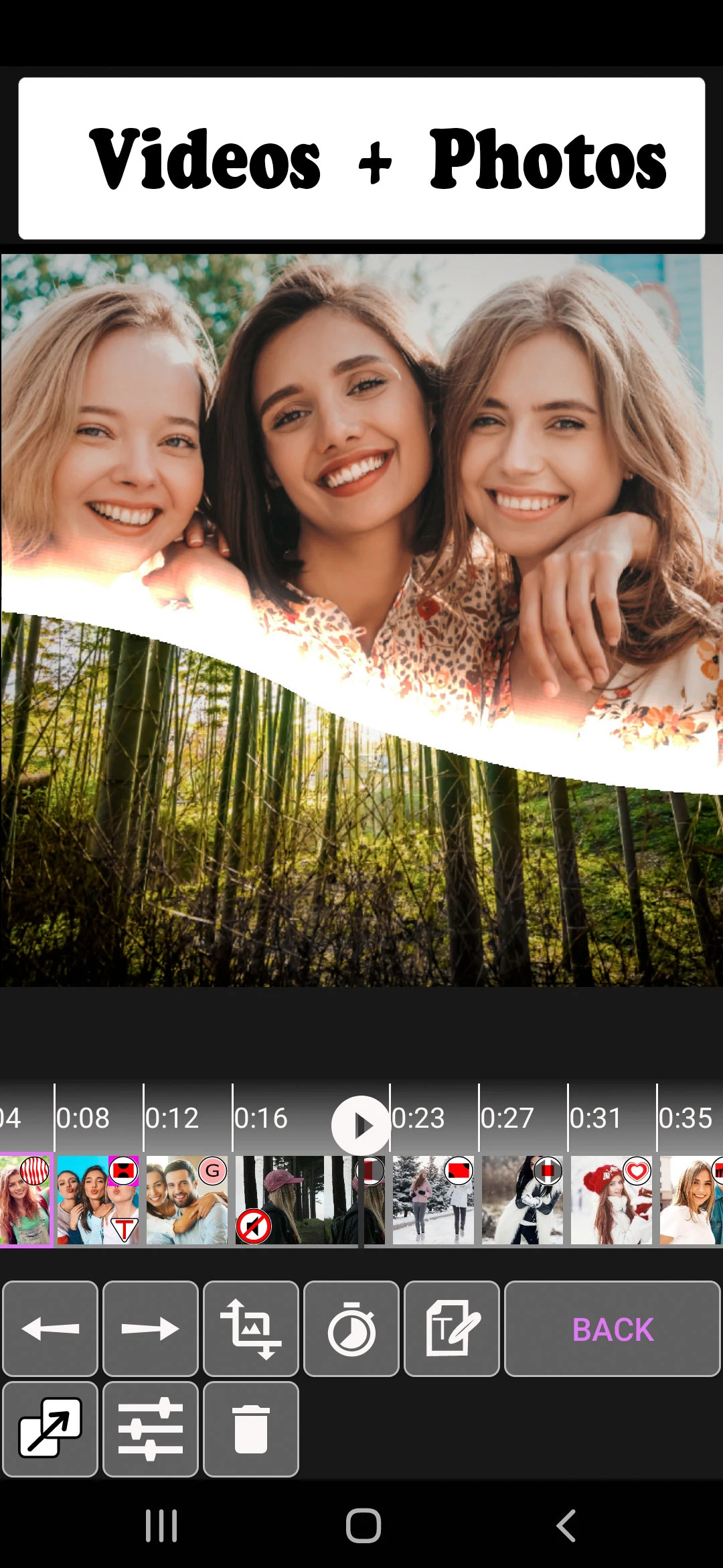 Slideshow with photo and video screenshot